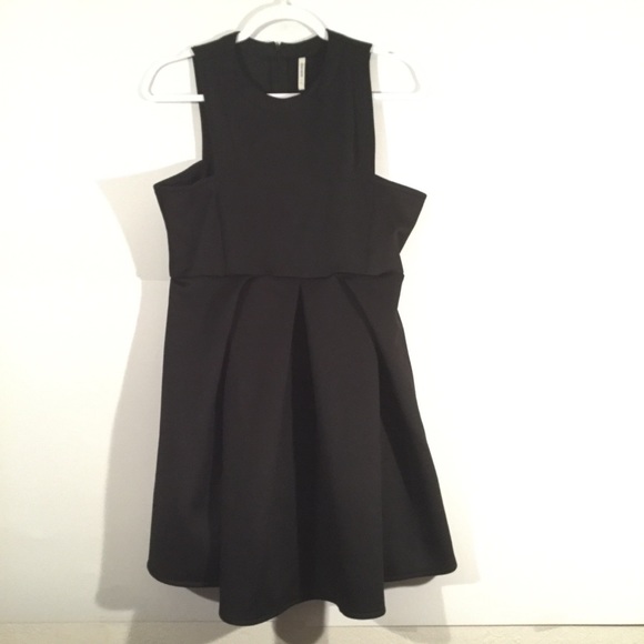 Shein Black Sleeveless Scoop Neck Back Zipper Dress Size Large - Picture 1 of 4